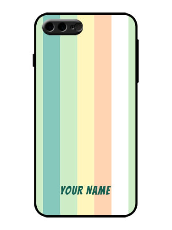 Custom iPhone 8 Plus Custom Metal Phone Case - Multi - Colour Stripes Design