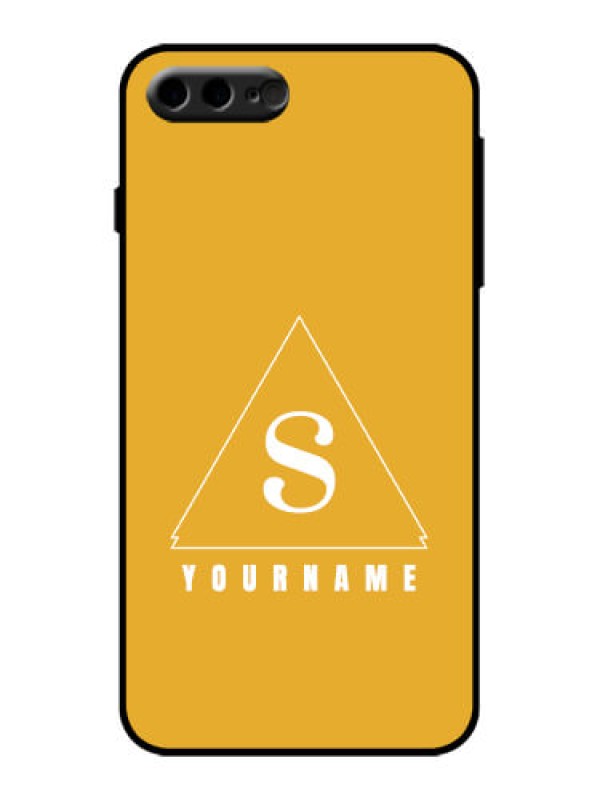 Custom iPhone 8 Plus Custom Metal Phone Case - Simple Triangle Design