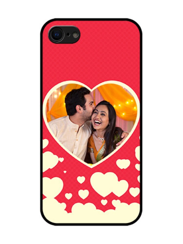 Custom iPhone 8 Custom Metal Phone Case - Love Symbols Phone Cover Design