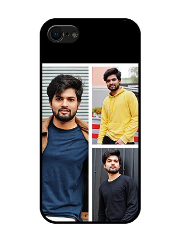 Custom iPhone 8 Custom Metal Phone Case - Upload Multiple Picture Design