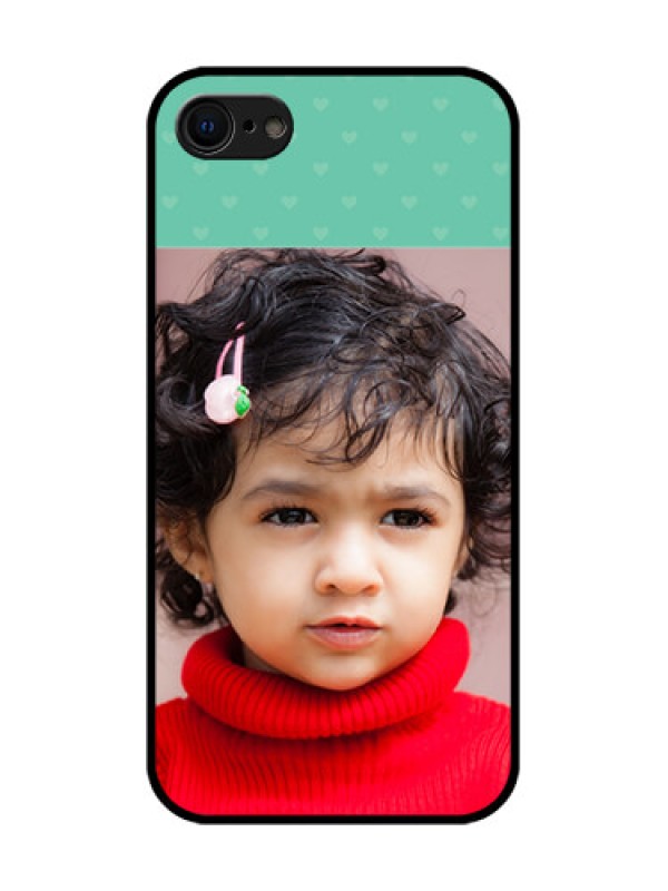 Custom iPhone 8 Custom Metal Phone Case - Lovers Picture Design