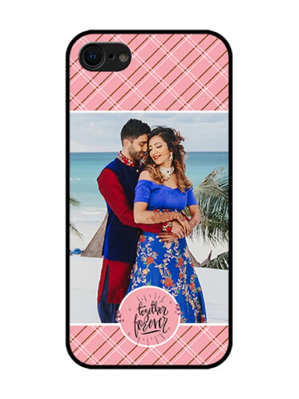 Custom iPhone 8 Custom Metal Phone Case - Together Forever Design