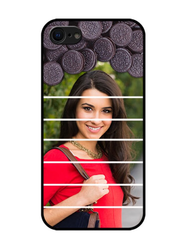 Custom iPhone 8 Custom Metal Phone Case - With Oreo Biscuit Design