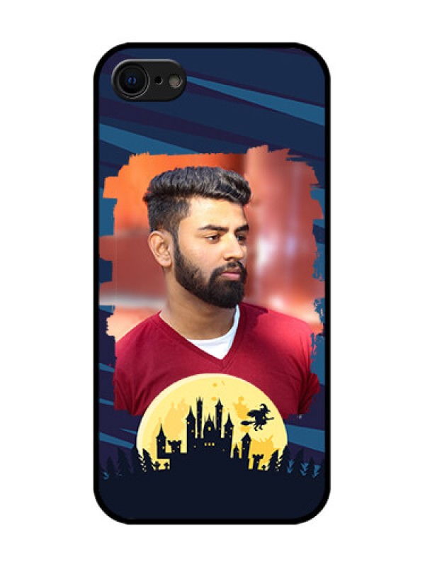 Custom iPhone 8 Custom Metal Phone Case - Halloween Witch Design