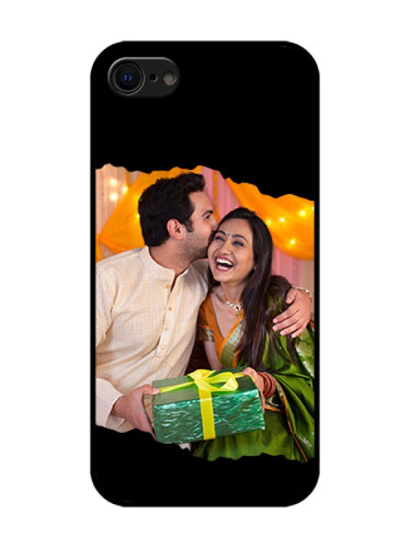 Custom iPhone 8 Custom Metal Phone Case - Tear - Off Design