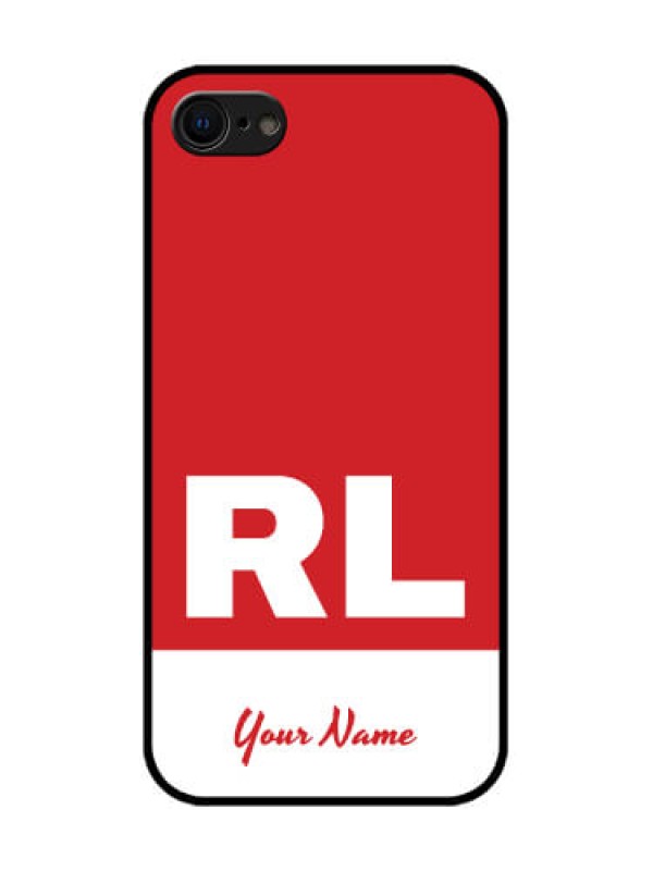 Custom iPhone 8 Custom Metal Phone Case - Dual Tone Custom Text Design