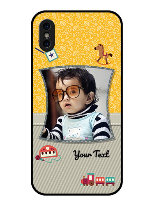 Custom iPhone X Custom Metal Phone Case - Baby Picture Upload Design