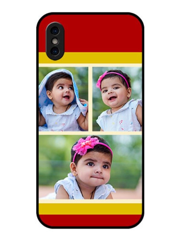 Custom iPhone X Custom Metal Phone Case - Multiple Pic Upload Design