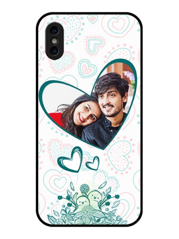 Custom iPhone X Custom Metal Phone Case - Premium Couple Design