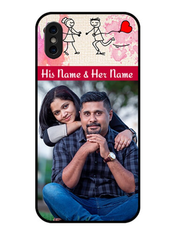 Custom iPhone X Custom Metal Phone Case - You And Me Case Design