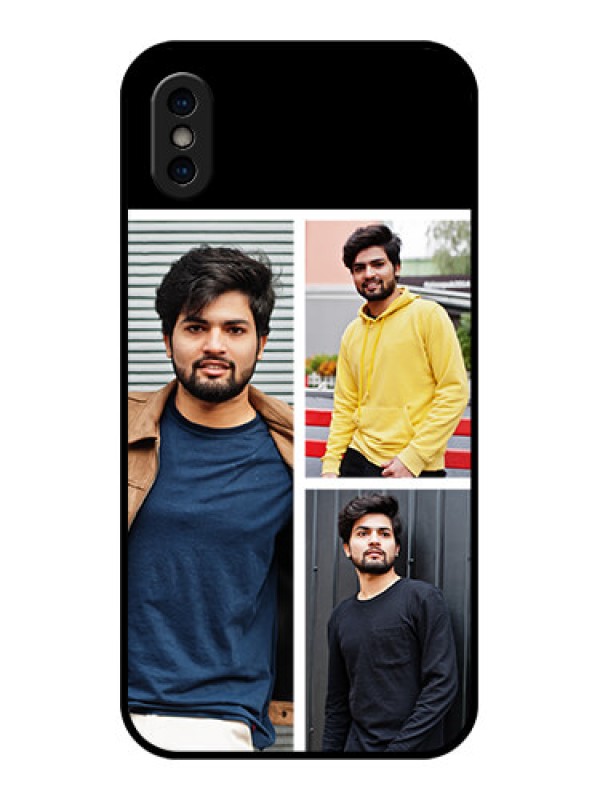 Custom iPhone X Custom Metal Phone Case - Upload Multiple Picture Design