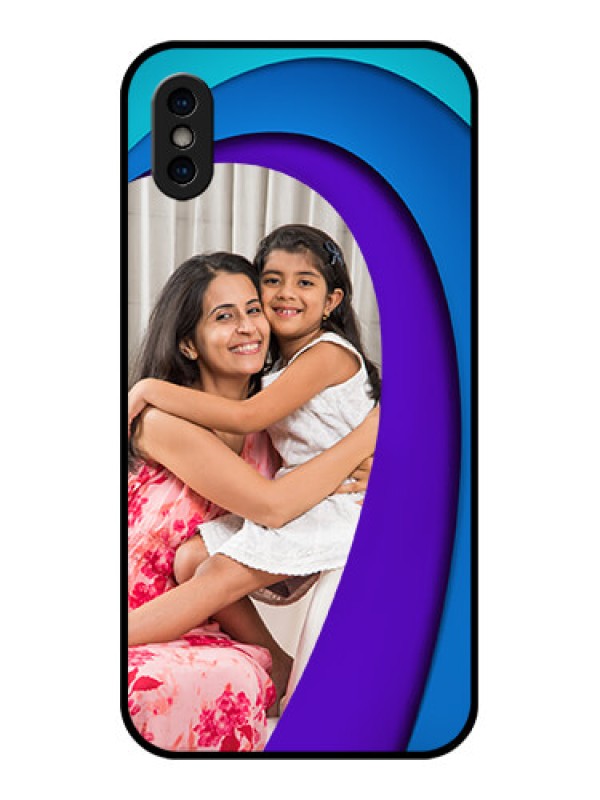 Custom iPhone X Custom Metal Phone Case - Simple Pattern Design