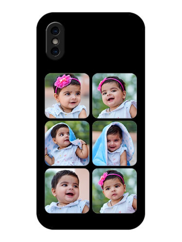 Custom iPhone X Custom Metal Phone Case - Multiple Pictures Design
