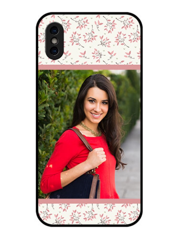 Custom iPhone X Custom Metal Phone Case - Stunning Floral Design