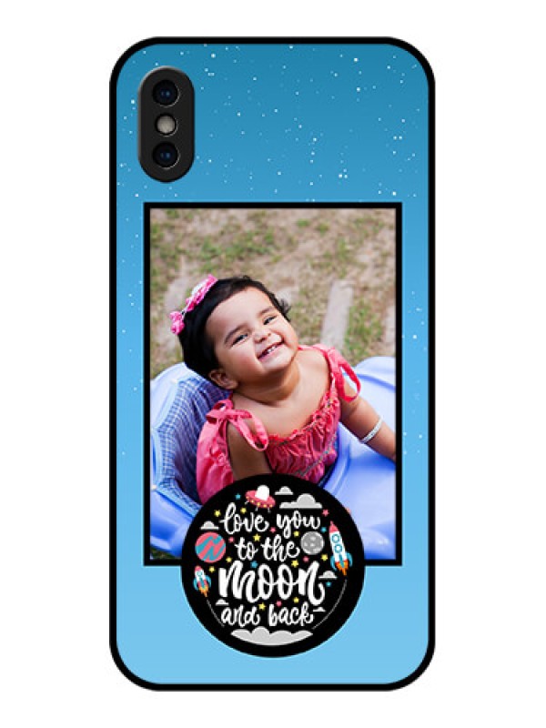 Custom iPhone X Custom Metal Phone Case - Wave Pattern Colorful Design