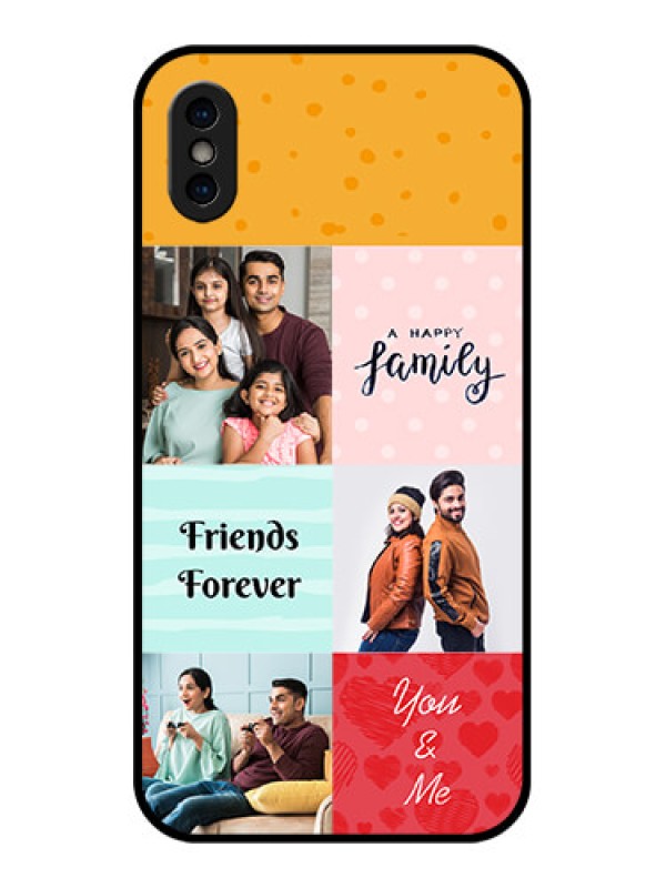 Custom iPhone X Custom Metal Phone Case - Images With Quotes Design