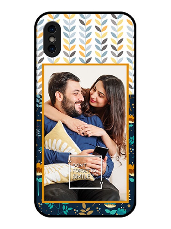 Custom iPhone X Custom Metal Phone Case - Pattern Design