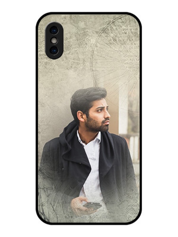 Custom iPhone X Custom Metal Phone Case - With Vintage Design