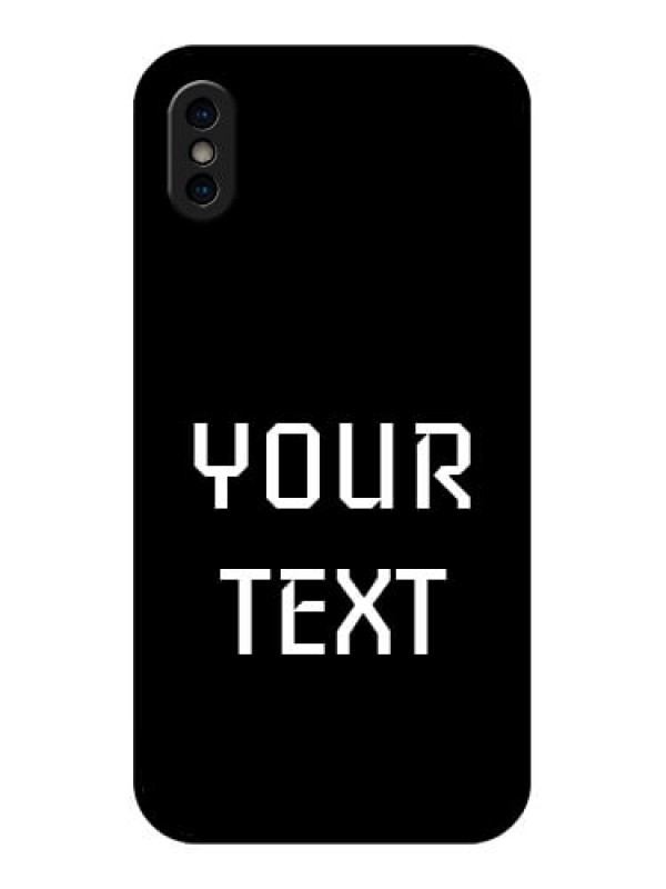 Custom iPhone X Custom Metal Phone Case - Your Name Design