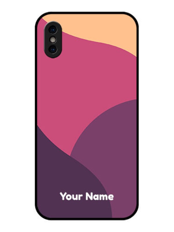 Custom iPhone X Custom Metal Phone Case - Mixed Multi - Colour Abstract Art Design