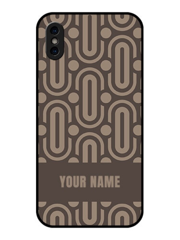 Custom iPhone X Custom Metal Phone Case - Captivating Zero Pattern Design