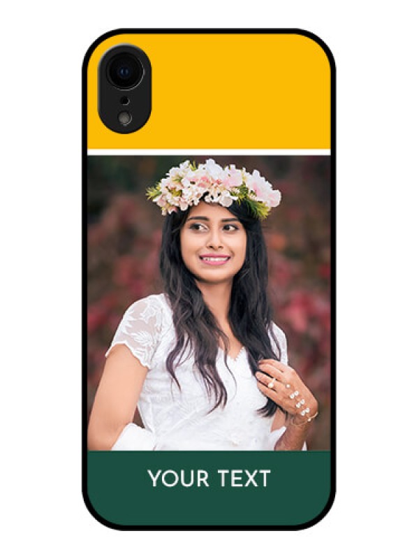 Custom iPhone XR Custom Metal Phone Case - Love You Design