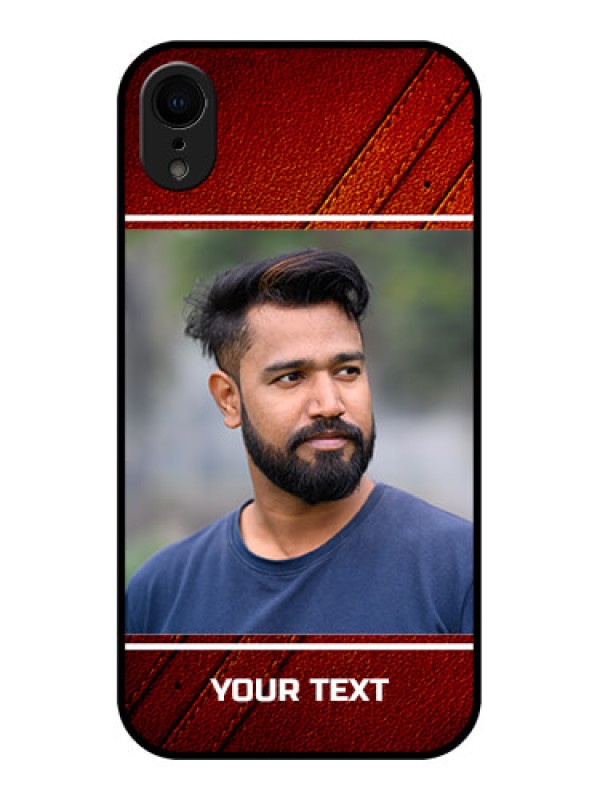 Custom iPhone XR Custom Metal Phone Case - Leather Phone Case Design