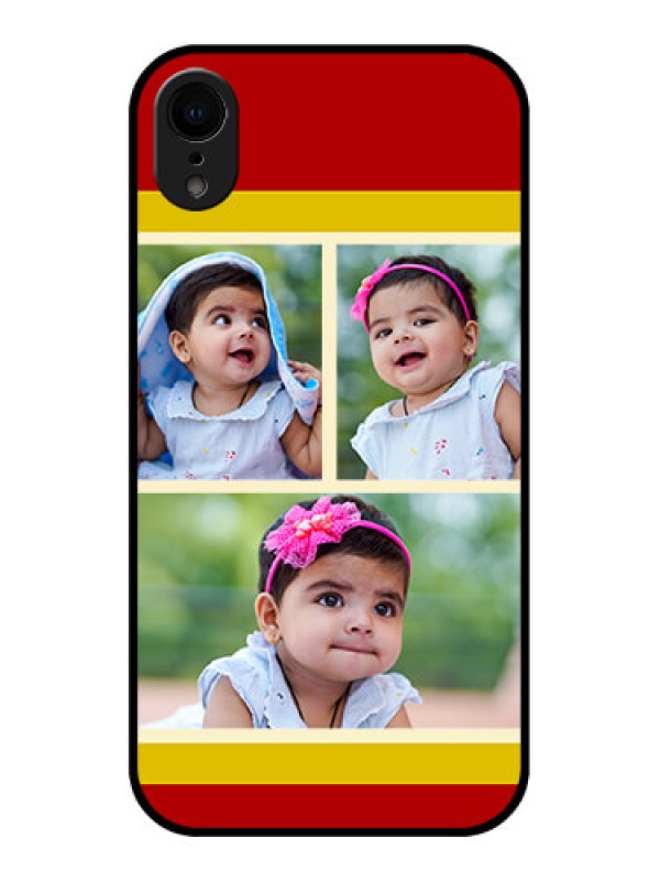 Custom iPhone XR Custom Metal Phone Case - Multiple Pic Upload Design