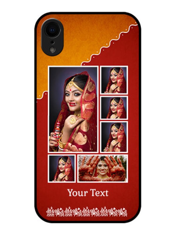 Custom iPhone XR Custom Metal Phone Case - Wedding Pic Upload Design