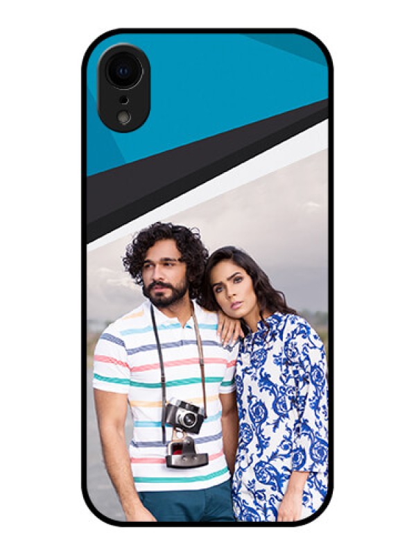 Custom iPhone XR Custom Metal Phone Case - Simple Pattern Photo Upload Design