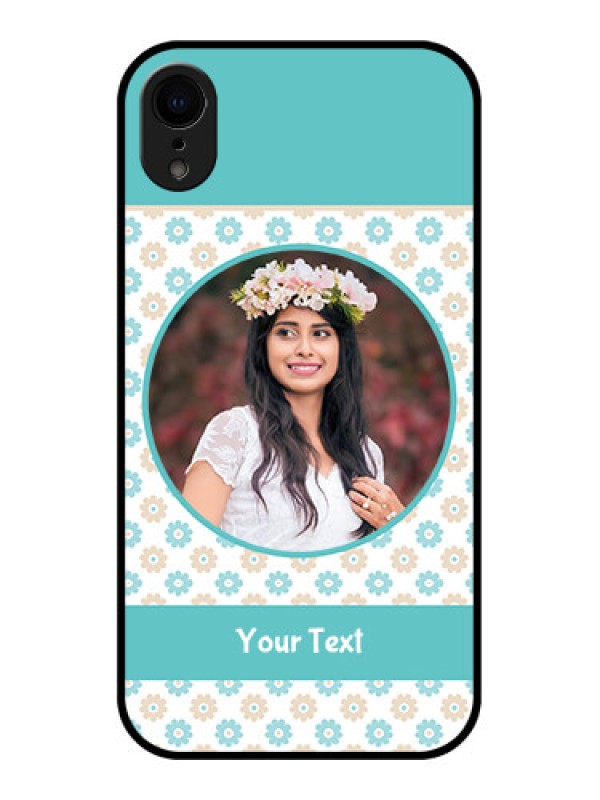 Custom iPhone XR Custom Metal Phone Case - Beautiful Flowers Design