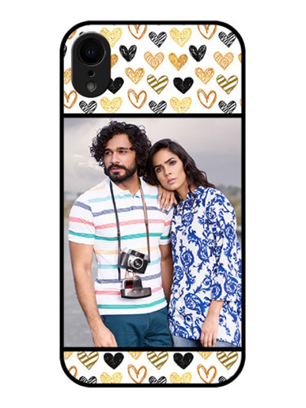 Custom iPhone XR Custom Metal Phone Case - Love Symbol Design