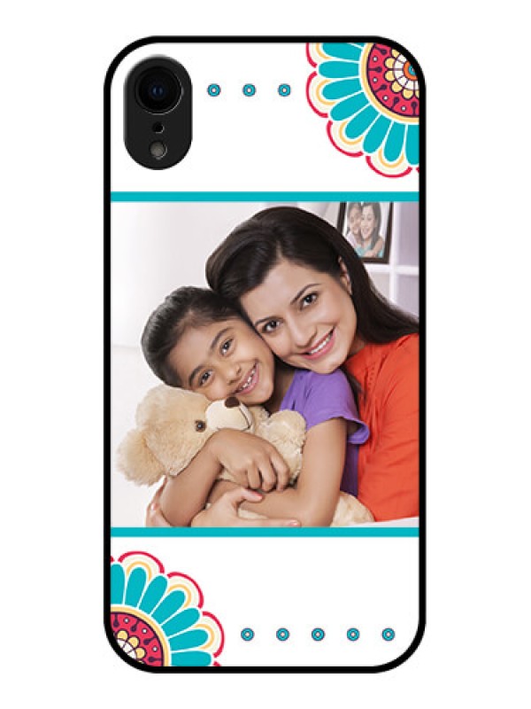 Custom iPhone XR Custom Metal Phone Case - Flower Design