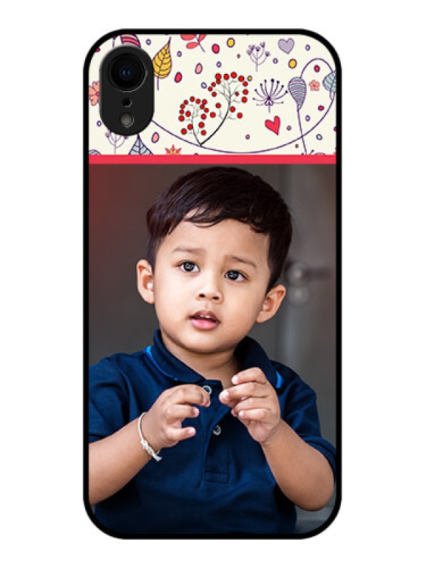 Custom iPhone XR Custom Metal Phone Case - Premium Floral Design