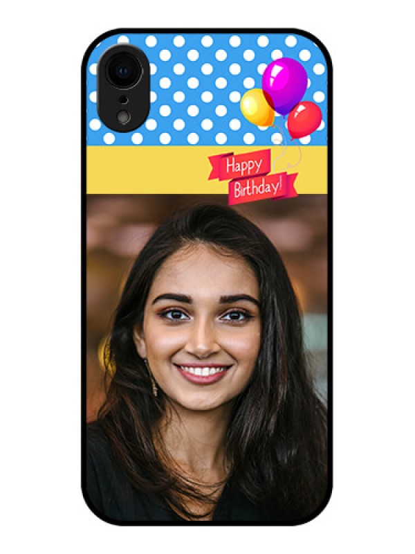 Custom iPhone XR Custom Metal Phone Case - Happy Birthday Design