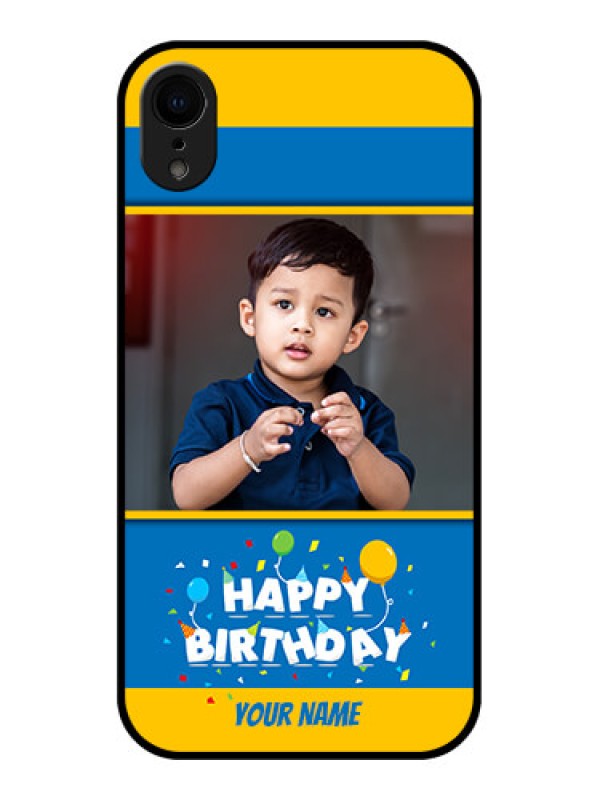 Custom iPhone XR Custom Metal Phone Case - Birthday Wishes Design