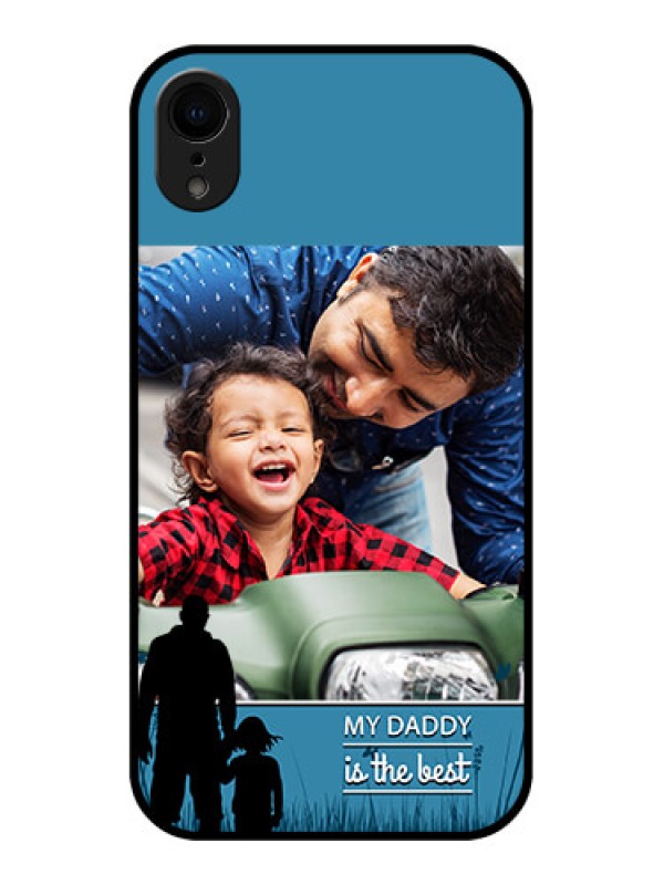 Custom iPhone XR Custom Metal Phone Case - Best Dad Design