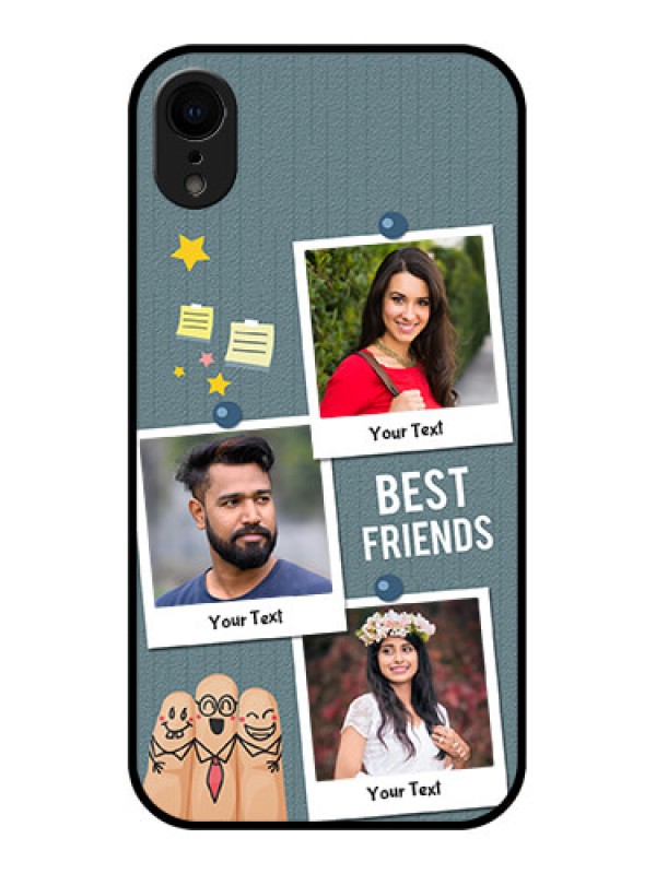 Custom iPhone XR Custom Metal Phone Case - Sticky Frames And Friendship Design