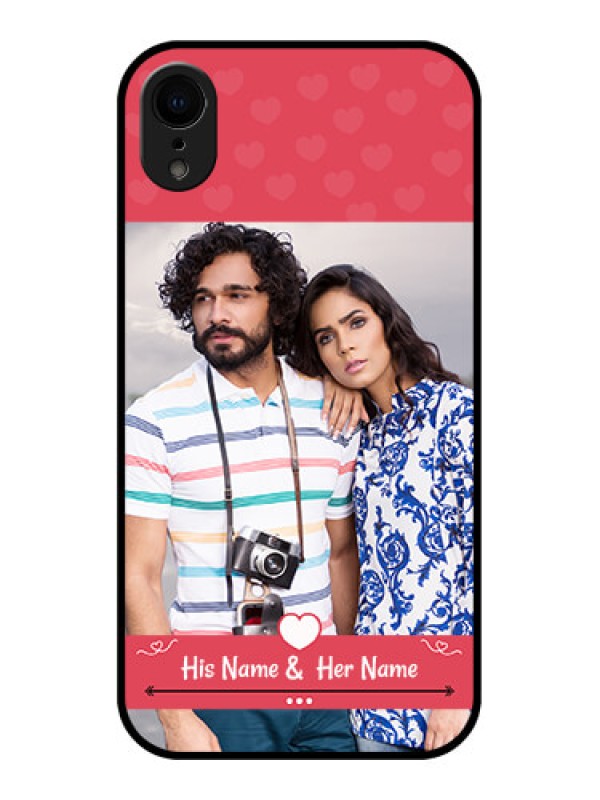 Custom iPhone XR Custom Metal Phone Case - Simple Love Design