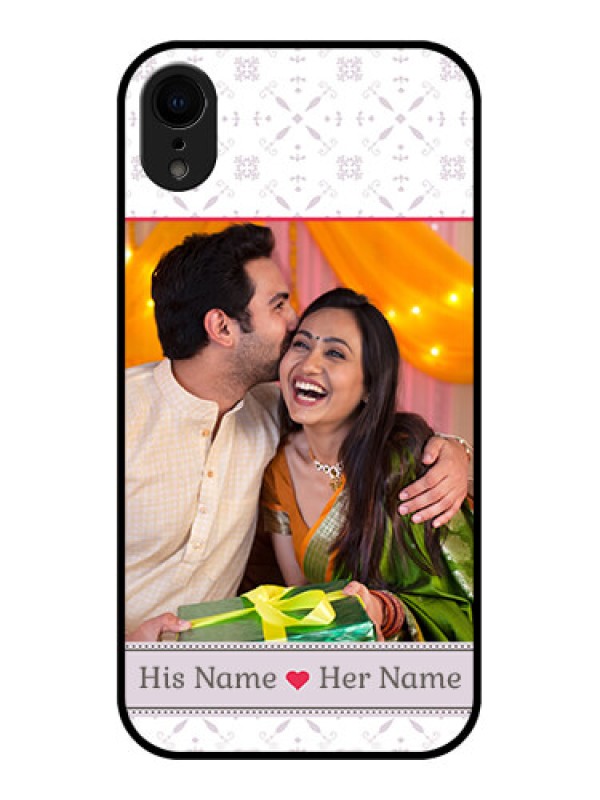 Custom iPhone XR Custom Metal Phone Case - With Photo And Ethnic Design