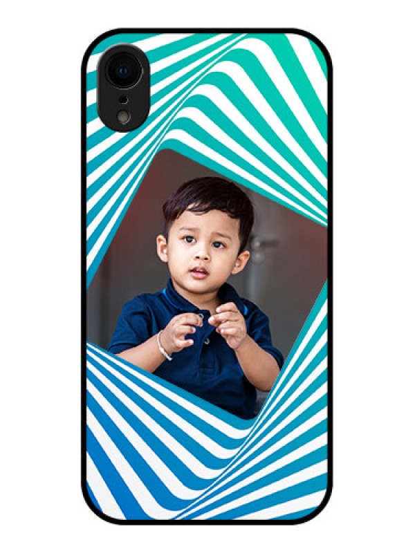 Custom iPhone XR Custom Metal Phone Case - Abstract Spiral Design
