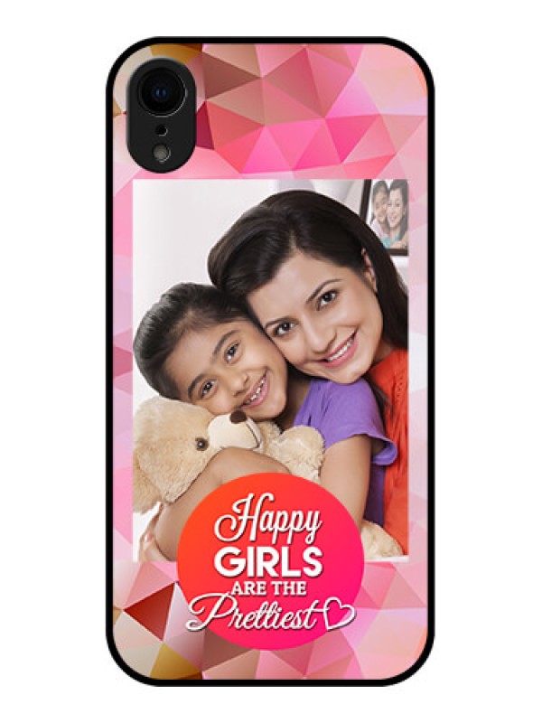 Custom iPhone XR Custom Metal Phone Case - Abstract Triangle Design