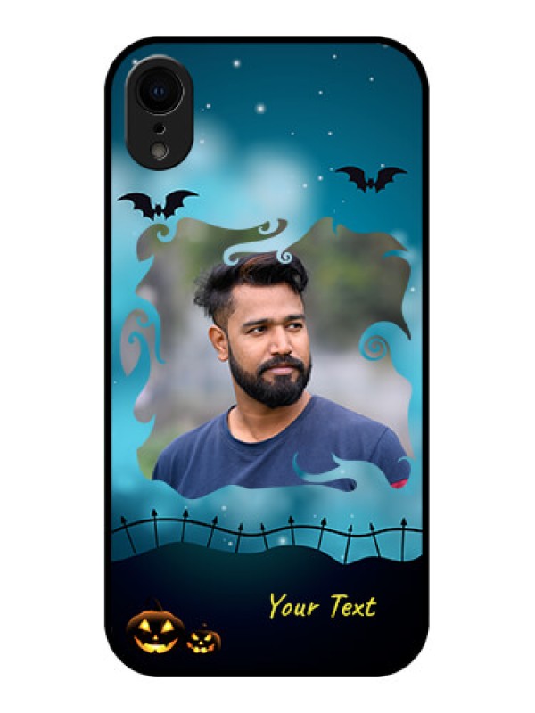 Custom iPhone XR Custom Metal Phone Case - Halloween Frame Design