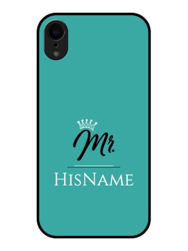 Custom iPhone XR Custom Metal Phone Case - Mr With Name Design