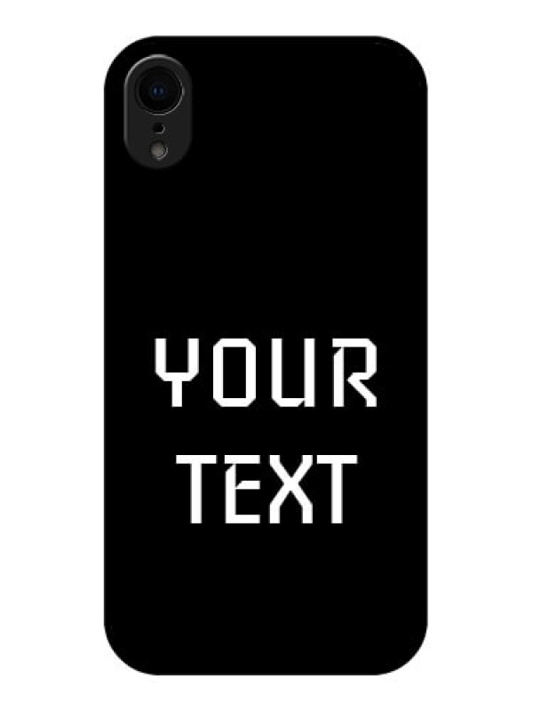 Custom iPhone XR Custom Metal Phone Case - Your Name Design