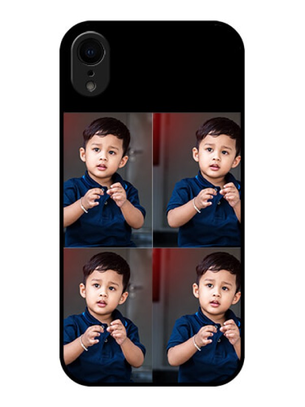 Custom iPhone XR Custom Metal Phone Case - 4 Image Holder Design