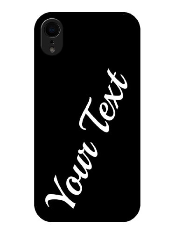 Custom iPhone XR Custom Metal Phone Case - With Your Name Design