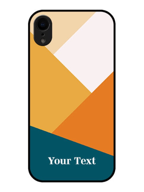 Custom iPhone XR Custom Metal Phone Case - Stacked Multi - Colour Design