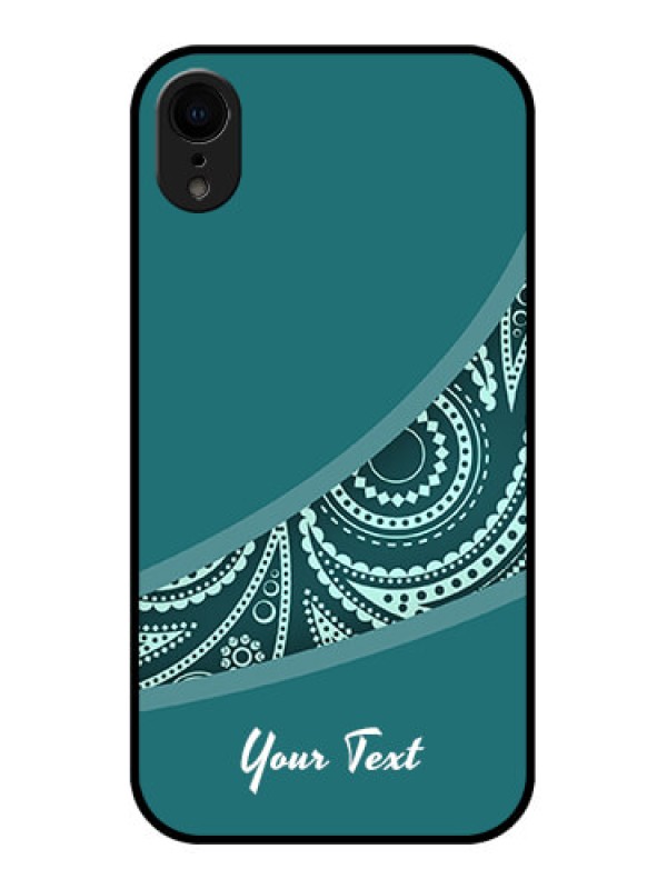 Custom iPhone XR Custom Metal Phone Case - Semi Visible Floral Design