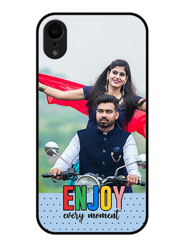 Custom iPhone XR Custom Metal Phone Case - Enjoy Every Moment Design